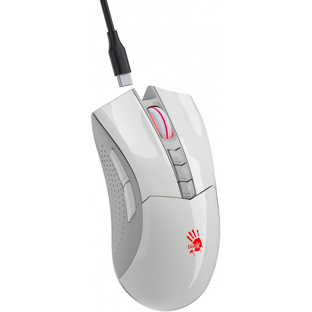 Мышь A4Tech R90 PLUS GREUISH WHITE