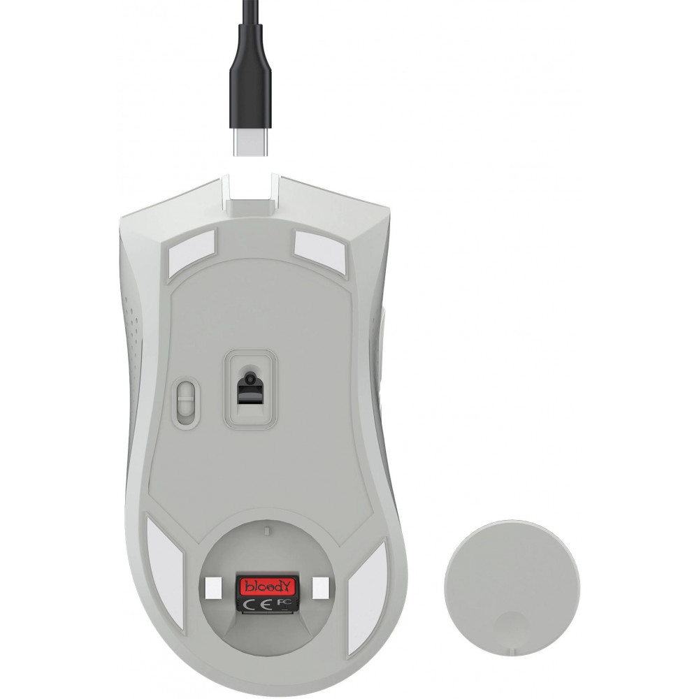 Мышь A4Tech R90 PLUS GREUISH WHITE