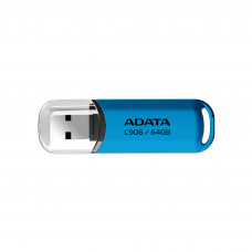Флешка USB ADATA Classic C906 (AC906-64G-RWB), 64 Gb, USB 2.0, R/W 15/5, синий