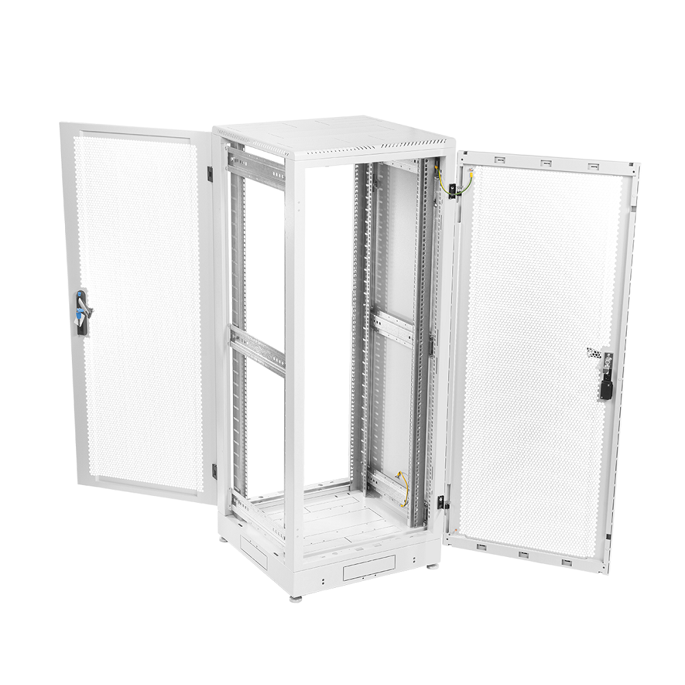 Шкаф серверный напольный 30U (600 800) дверь перфорированная 2 шт. ЦМО ШТК-М-30.6.8-44АА