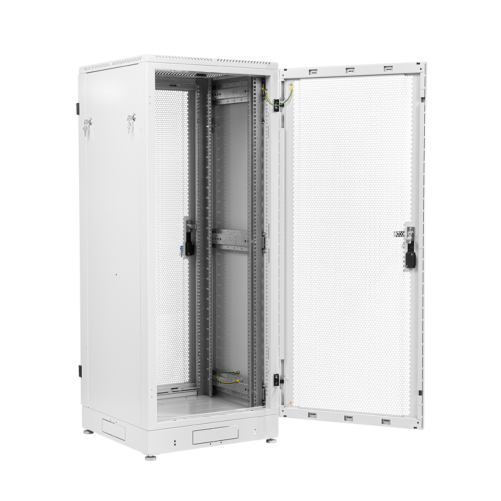 Шкаф серверный напольный 30U (600 800) дверь перфорированная 2 шт. ЦМО ШТК-М-30.6.8-44АА