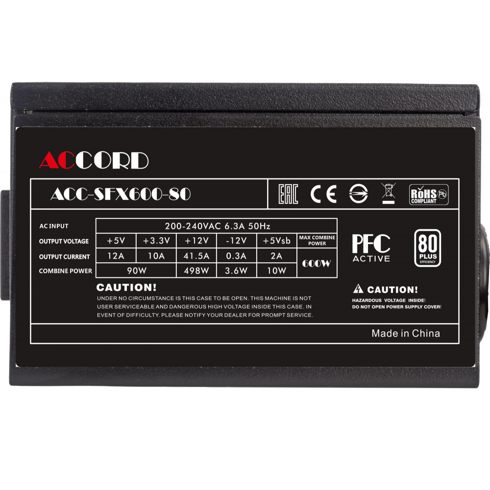 Блок питания Accord ACC-SFX600-80