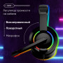 Наушники с микрофоном Oklick HS-L315G черный 1.8м накладные USB оголовье (2007552) Oklick 2007552