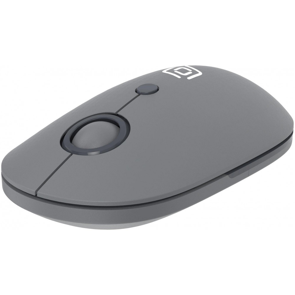 Мышь Oklick 408MW графитовый оптическая 1600dpi silent беспров. USB для ноутбука 4but (2007533) Oklick 2007533