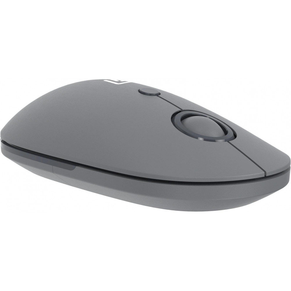 Мышь Oklick 408MW графитовый оптическая 1600dpi silent беспров. USB для ноутбука 4but (2007533) Oklick 2007533
