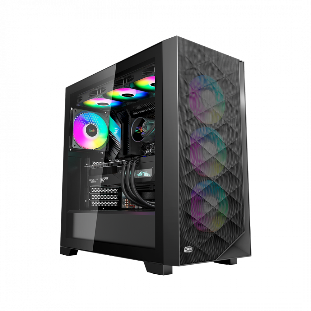 Корпус без блока питания PcCooler C3D510 BK ARGB