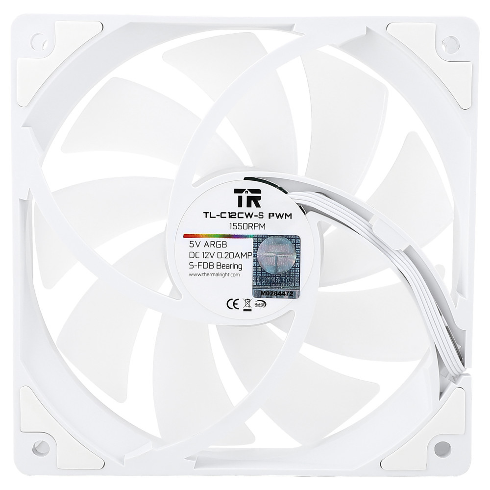Кулер для корпуса Thermalright Case Cooler TL-C12CW-S ARGB White