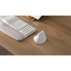 Мышь беспроводная Logitech Lift Vertical Ergonomic белый/PALE GREY (4000dpi 6but) (910-006480)
