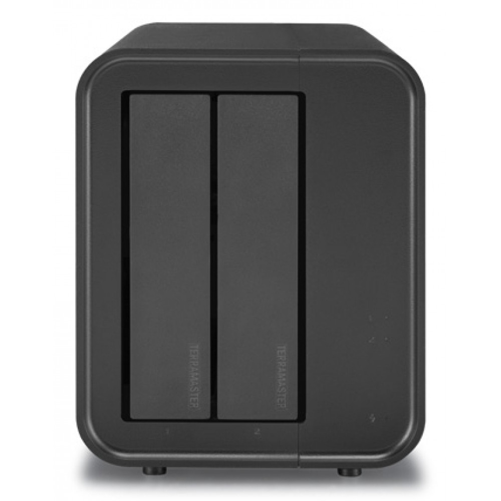 Сетевое хранилище TerraMaster D2-320 DAS tower/JBOD,RAID0,1/up to 2 SATA(3,5' or 2,5')/1xUSB3.1 Type-C gen2/1xPS/1YW