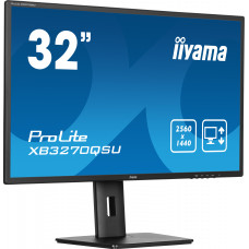 Монитор 31.5" Iiyama ProLite XB3270QSU-B1 IPS 2560x1440, 100 Гц, 3 мс, 16:9, 250 кд/м², HDMI 2.0, DP 1.4, 3.5 Jack, USB Hub (3x USB 3.0), динамики (2x2 Вт), черный