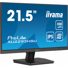 Монитор 21.5" Iiyama ProLite XU2293HSU-B7 IPS 1920x1080, 100 Гц, 1 мс, 16:9, 300 кд/м², HDMI 1.4, DP 1.2, 3.5 Jack, USB Hub (2x USB 2.0), динамики (2x2 Вт), Adaptive-Sync, черный