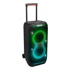 Портативная акустика JBL PartyBox Stage 320 /240 Вт/4жинамика/Bluetooth 5.3/USB/3.5 мм/влагозащита IPX4/подсветка/до 18ч.работы/черный (JBLPBSTAGE320EP)