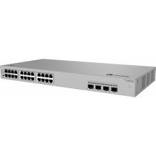 Коммутатор HUAWEI S220S-24P4J (L2, 24*10/100/1000BASE-T ports (400 W PoE+), 4*2.5GE SFP ports, built-in AC power)