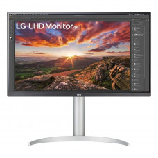 Монитор 27" LG UltraFine 27UP850K-W IPS 3840x2160, 60 Гц, 5 мс, 16:9, 400 кд/м², 2xHDMI 2.0, DP 1.4, USB-C, USB Hub (2x USB 3.0), 3.5 Jack, FreeSync, черный/серебристый