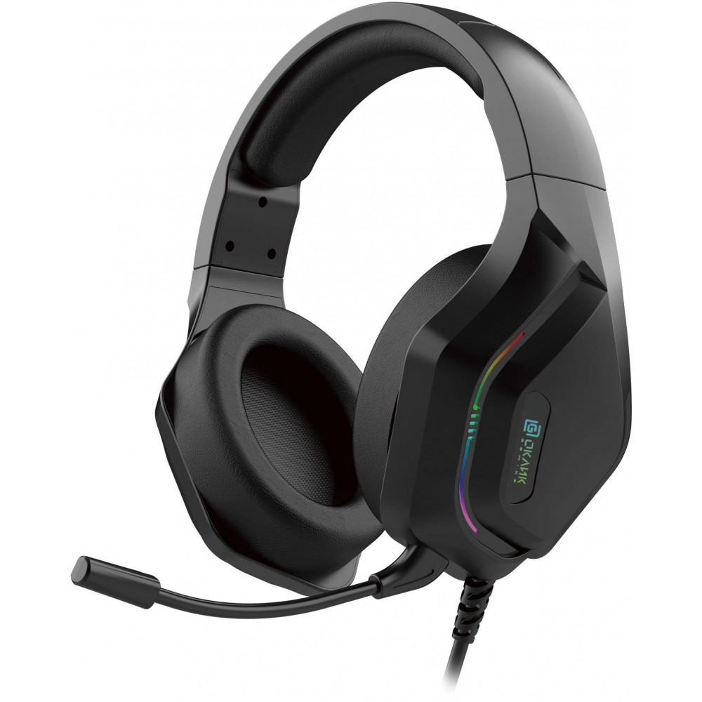Наушники с микрофоном Oklick HS-L600G черный 2.2м мониторные USB оголовье (1939588) Oklick 1939588