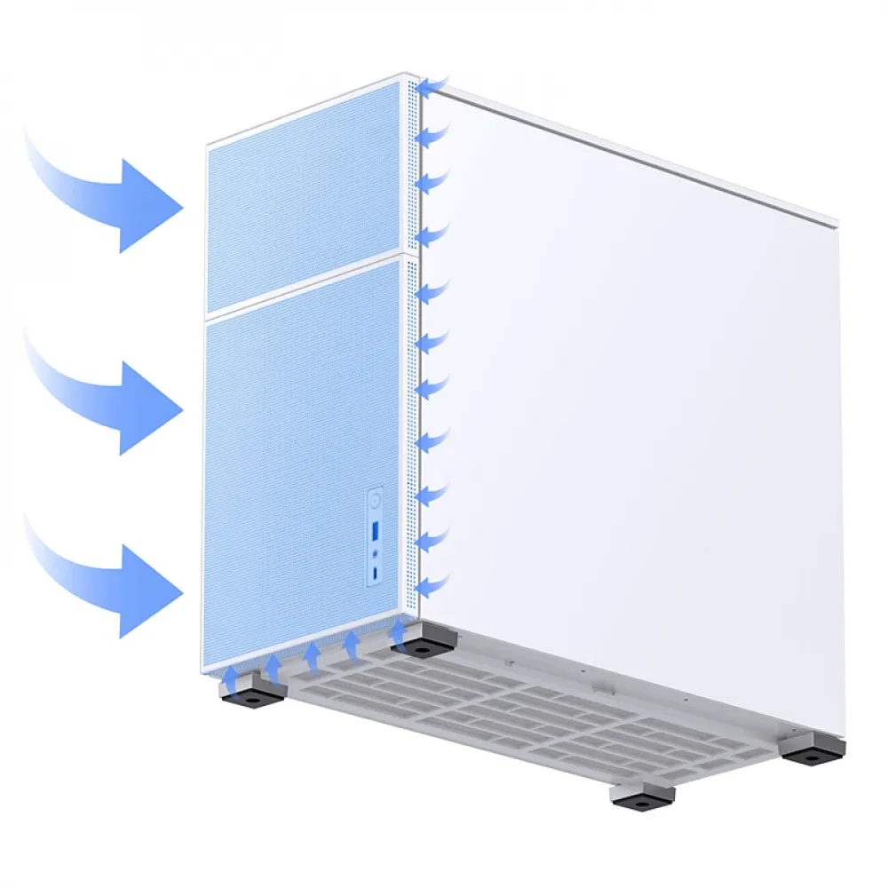 Корпус без блока питания JONSBO D41 MESH White