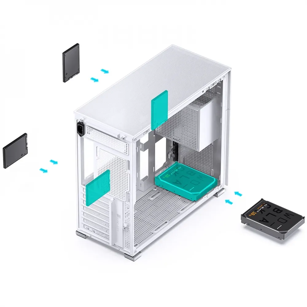 Корпус без блока питания JONSBO D41 MESH White