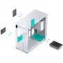 Корпус без блока питания JONSBO D41 MESH White