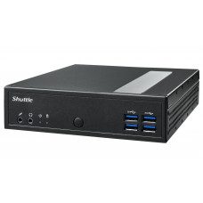 Платформа системного блока с ЦПУ Shuttle DL30N Intel N100 Fanless PC, DDR5 SODIMM Max.16Gb, no SSD, no wifi, Support 3x independent display