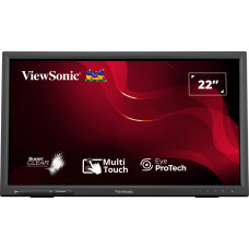 Монитор 21.5" ViewSonic TD2223-2 VA 1920x1080, 75 Гц, 6.5 мс, 16:9, 250 кд/м², HDMI 1.4, VGA, DVI-D, 3.5 мм, динамики (2x2 Вт), сенсорный, черный