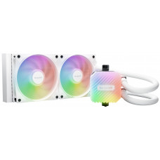 Водяное охлаждение для процессора be quiet! LIGHT LOOP 240мм white (250W, 240мм, White, ARGB/ Fans: 2x120мм, 61.8CFM, 34.9dBA, 2100RPM/ Pump 2900RPM, Rad thickness 27мм/ S: 1851, 1700, 1200, 115X, AM5, AM4)