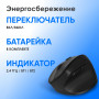Мышь Oklick 688MW ERGO черный оптическая 2400dpi silent беспров. BTRadio USB (2070320) Oklick 2070320