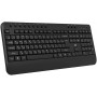 Клавиатура Oklick K257W черный USB беспроводная Multimedia (подставка для запястий) (2070286) Oklick 2070286