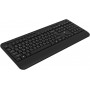 Клавиатура Oklick K257W черный USB беспроводная Multimedia (подставка для запястий) (2070286) Oklick 2070286