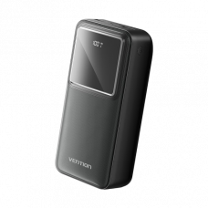 Power Bank Vention 30000mAh(Micro-USBC-AA)22.5W Черный с LED Дисплеем, шт. Vention FHMB0