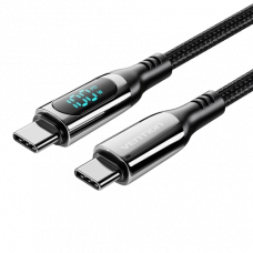 Кабель Vention USB 2.0 CMCM с LED дисплеем - 1.2м. Чёрный 5А PD100W, шт. Vention TAYBAV