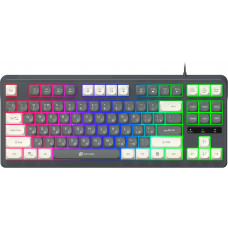 Клавиатура Oklick 711G серыйбелый USB Multimedia for gamer LED (1790385) Oklick 1790385