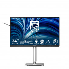 Монитор 23.8" Philips 24B2N4200 IPS 1920x1080, 120 Гц, 4 мс, 16:9, 300 кд/м², HDMI 1.4, DP 1.2, USB Hub (4x USB 3.2), динамики (2x2 Вт), 3.5 Jack, Adaptive-Sync, черный