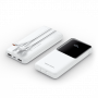 Power Bank Vention 10000mAh(Micro-USBCAA) со встроенными кабелями 22.5W Белый с LED Дисплеем, шт. Vention FHOW0