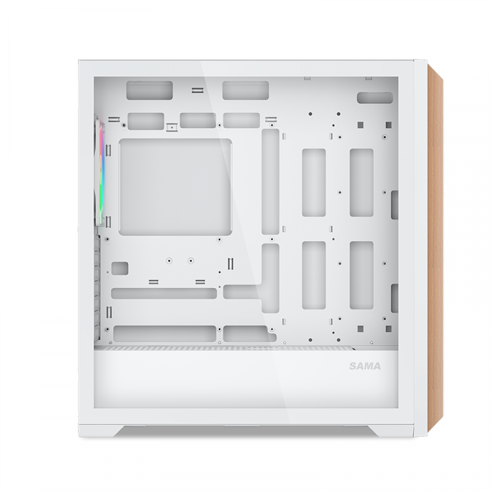 Корпус ПК без блока питания SAMA Z60 White Z60-WHAWA4X1-GL