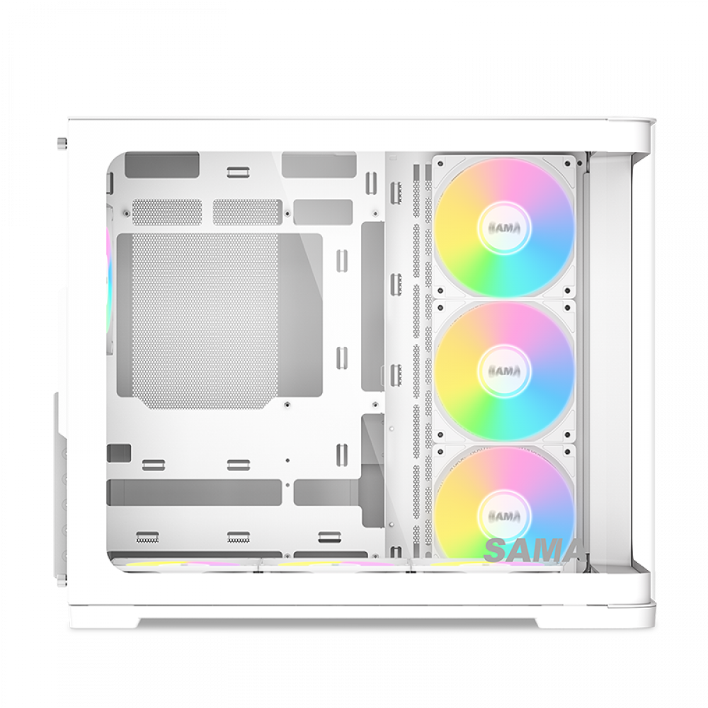 Корпус ПК без блока питания SAMA V60 White V60-WHADA7X1-GL