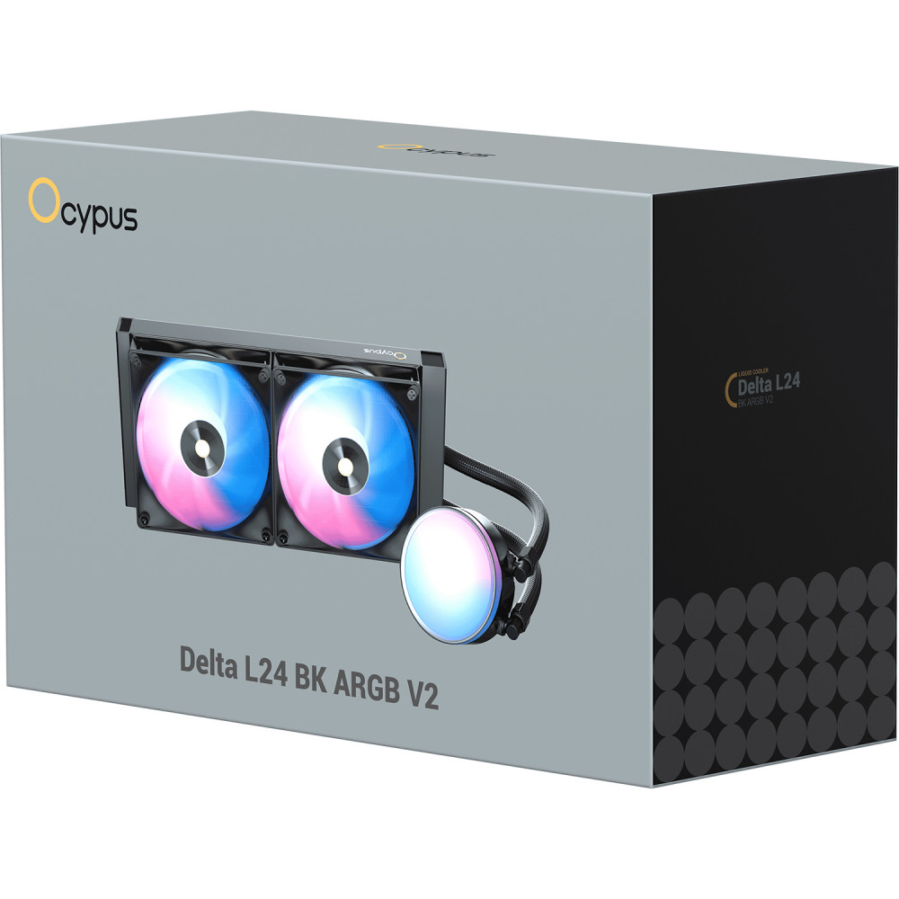 Система жидкостного охлаждения Ocypus Delta-L24-BK2AAWNN02X-GL Black