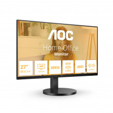 Монитор 27" AOC U27B3CF IPS 3840x2160, 60 Гц, 4 мс, 16:9, 350 кд/м², HDMI 2.0, USB-C, 3.5 Jack, USB Hub (2x USB 3.0), Adaptive-Sync, HDR10, динамики (2x2 Вт), черный
