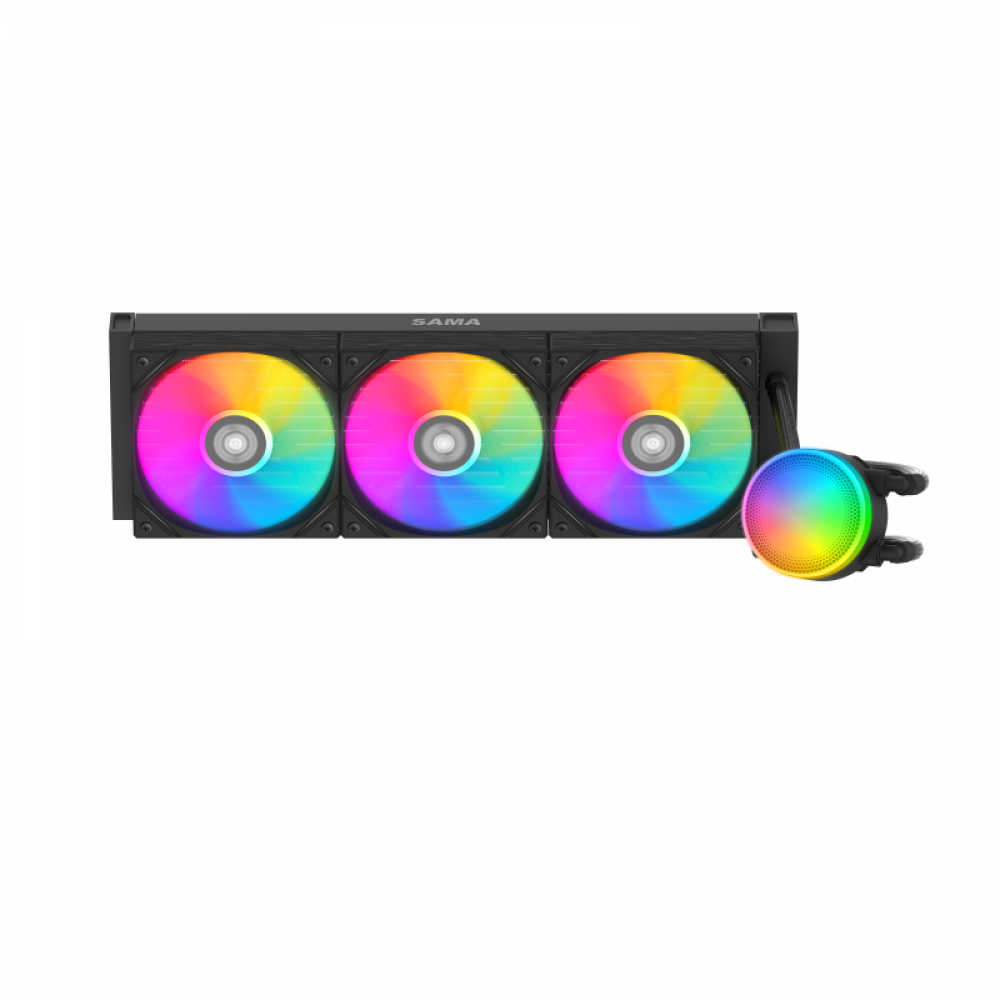 Водяное охлаждение для процессора SAMA Q70 Black Q70-BKWAYNO3-G