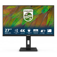 Монитор 27" Philips 27B1N3800/00 IPS 3840x2160, 60 Гц, 4 мс, 16:9, 350 кд/м², HDMI 2.0, DP 1.4, USB Hub (4x USB 3.2), 3.5 Jack, HDR10, динамики (2x2 Вт), черный