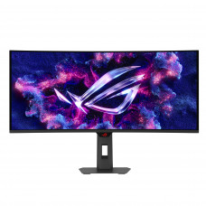 Монитор 34" ASUS ROG XG34WCDG QD-OLED 3440x1440, 175 Гц, 0.03 мс, изогнутый экран (1800R), 21:9, 250 кд/м² (пиковая 1000 кд/м²), DisplayHDR True Black 400, DP 1.4, HDMI 2.1, USB-C (15 Вт), USB Hub (3x USB 3.2), 3.5 Jack, FreeSync Premium Pro, G-Sync