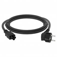 GCR Кабель питания PROF для ноутбука 3.0m, Евровилка угловая - С5, черный, 31,0mm, GCR-54414 Greenconnect GCR-54414