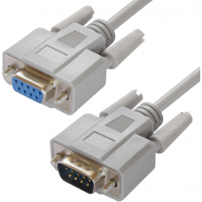 Greenconnect Удлинитель  1.0m  RS-232RS-232 9M9F, Premium GCR-DB9CM2F-1.0m, серый 30 AWG Greenconnect 1.0м  RS-232RS-232 9M9F, Premium