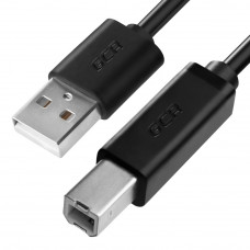 GCR Кабель 1.8m USB 2.0, AMBM, черный, 2828 AWG, экран, армированный, морозостойкий, GCR-UPC5M-BB2S-1.8m Greenconnect USB 2.0 AM - USB 2.0 BM 1.8 м
