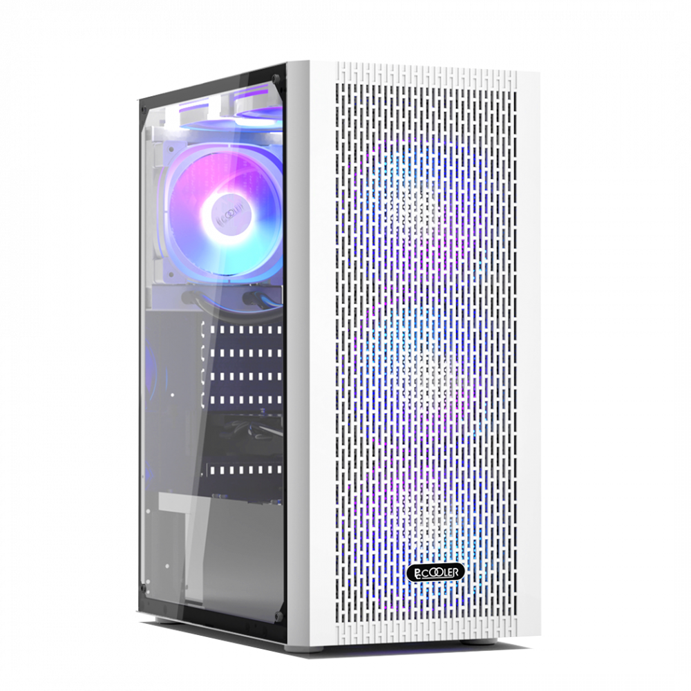 Корпус без блока питания PcCooler MA100 MESH WH