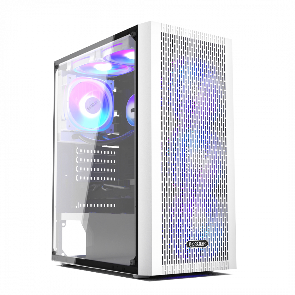 Корпус без блока питания PcCooler MA100 MESH WH