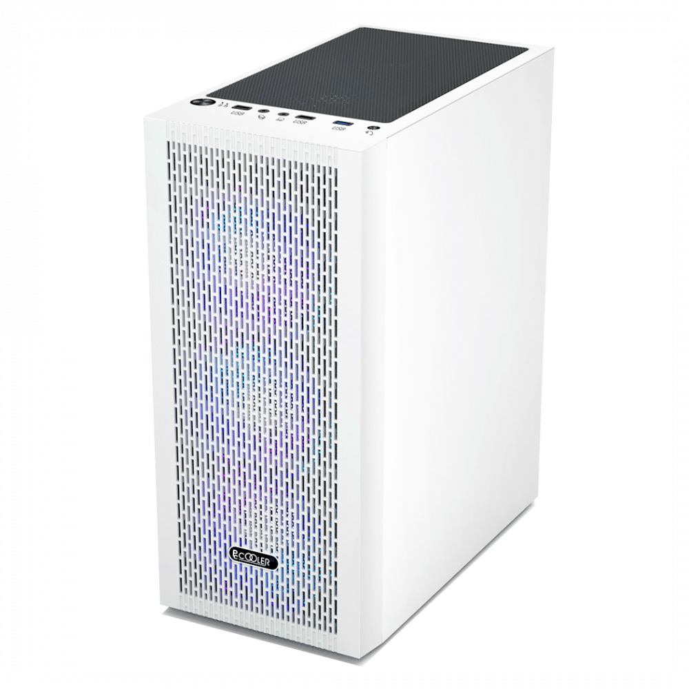 Корпус без блока питания PcCooler MA100 MESH WH