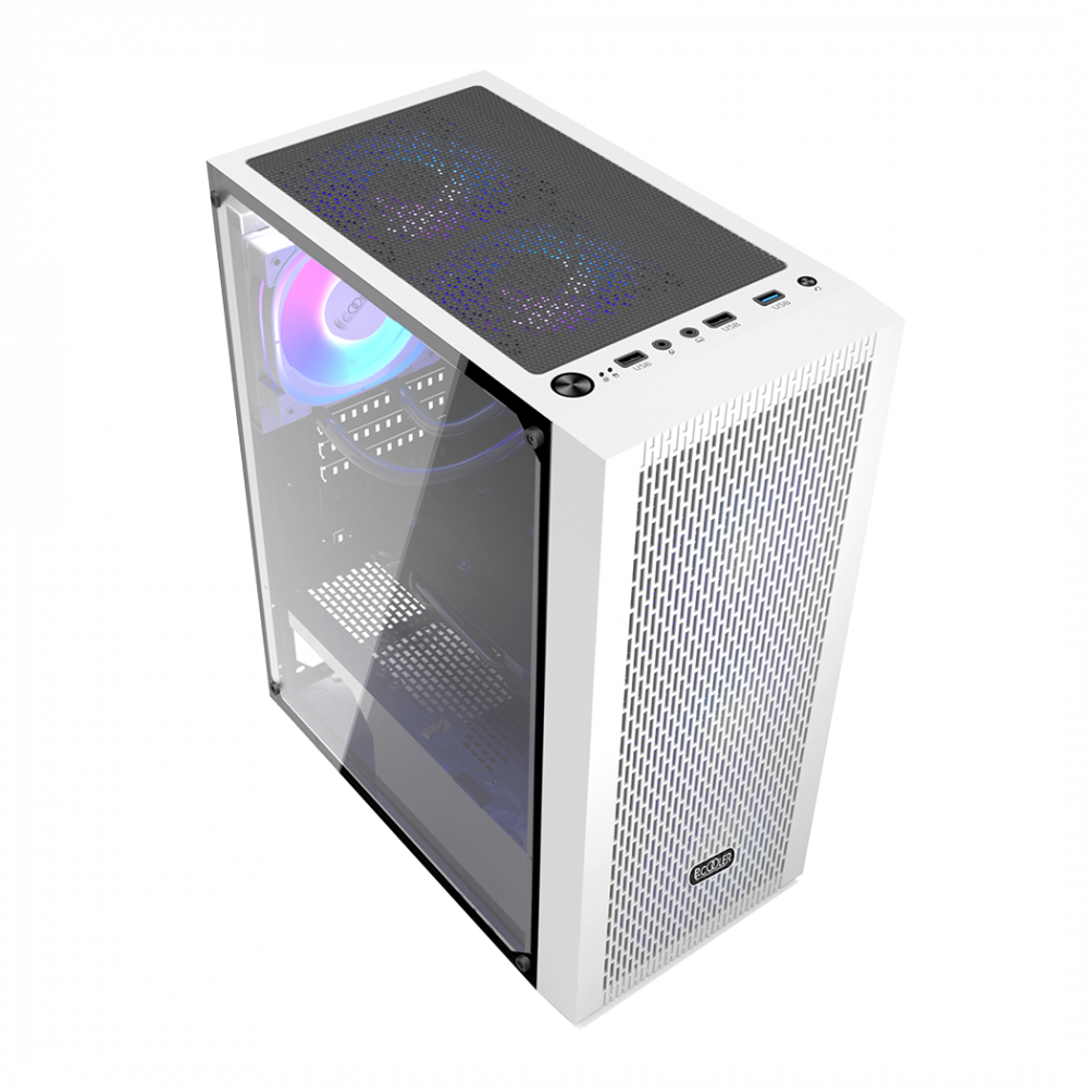 Корпус без блока питания PcCooler MA100 MESH WH