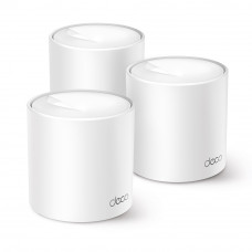 Бесшовный Mesh роутер TP-Link Deco X10 (DECO X10(3-PACK)) AX1500 10/100/1000BASE-TX белый (упак.:3шт)