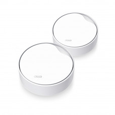 Бесшовный Mesh роутер TP-Link Deco X50-PoE (DECO X50-POE(2-PACK)) AX3000 1000/2500BASE-T белый (упак.:2шт)