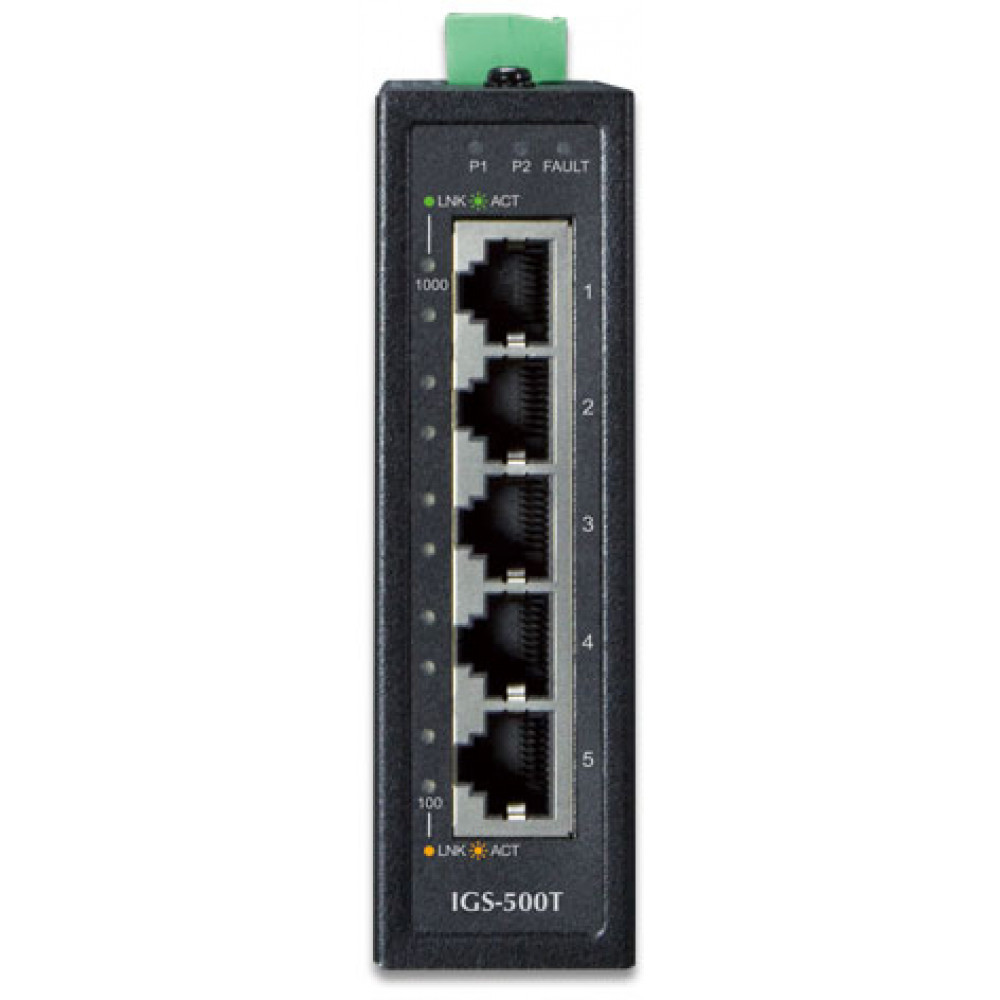 IGS-500T индустриальный неуправляемый коммутатор PLANET IGS-500T